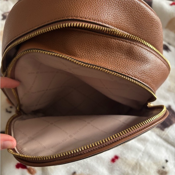 Michael Kors Beige and Brown Backpack main image 6